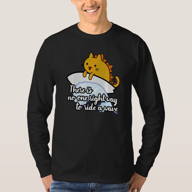 Camiseta Surf  catzilla surfer way to ride wave (Anverso)