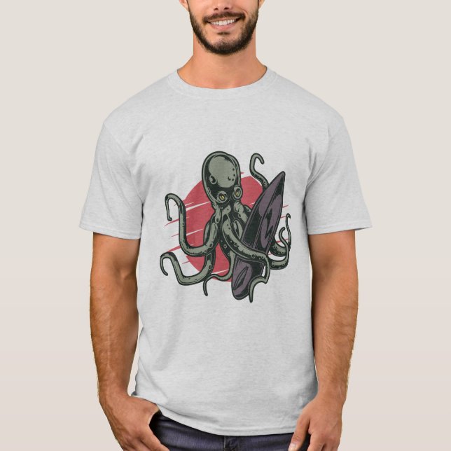Camiseta Surf Club California - Pulpo (Anverso)