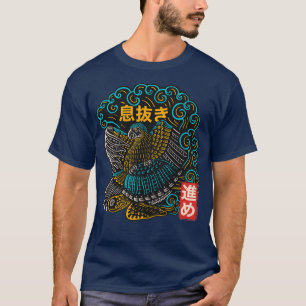 Camiseta Surf con aves y tortugas