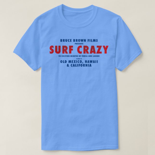 Camiseta Surf Crazy (Diseño del anverso)