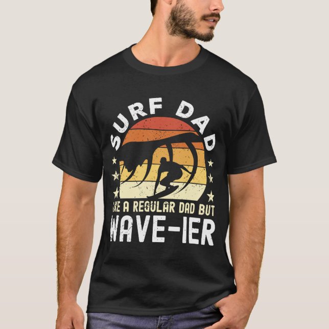 Camiseta Surf Dad Like a un papá común pero salta a flote (Anverso)