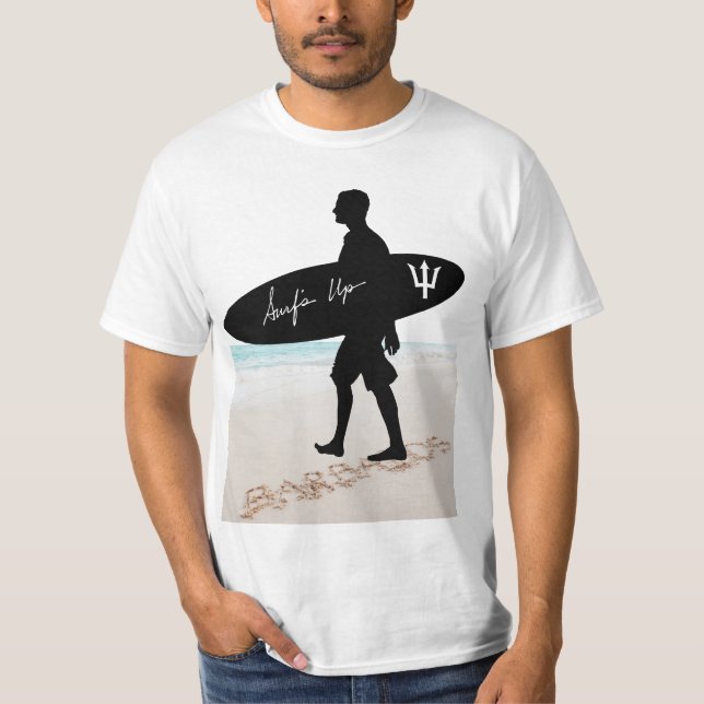 Camiseta Surf de Barbados se levanta (Anverso)