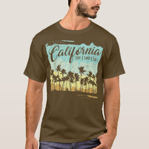 Camiseta Surf de California Surfing Beach Summer Vintage Re
