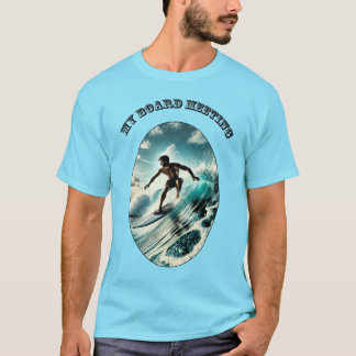 Camiseta Surf de cosecha de vintage durante una larga ola