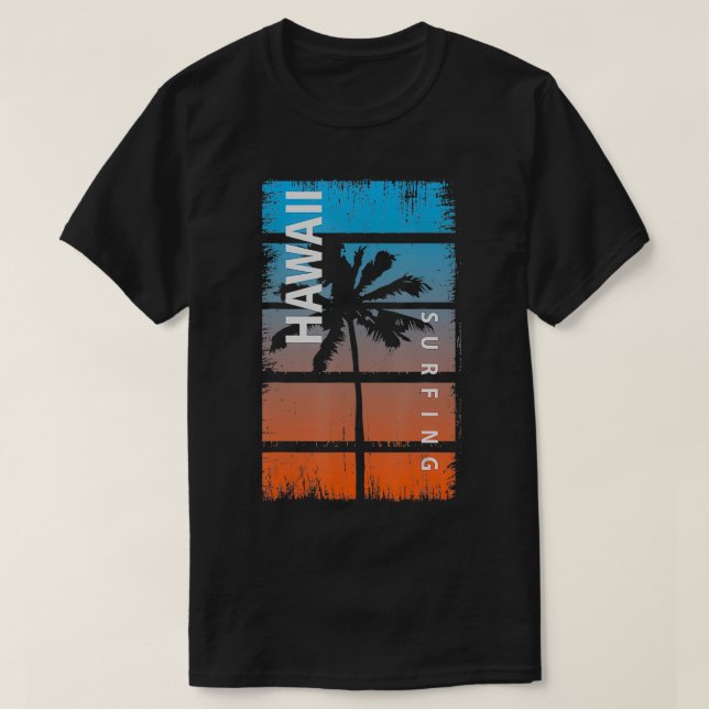 Camiseta Surf de Hawái (Diseño del anverso)