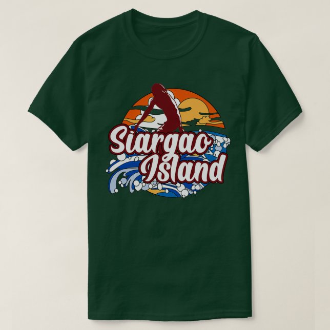 Camiseta Surf de la isla de Siargao (Diseño del anverso)