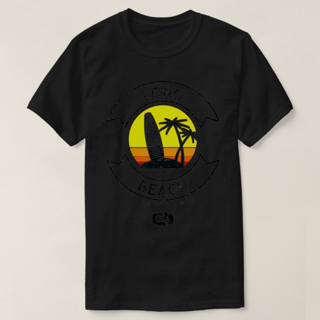 Camiseta Surf de Long Beach California (Diseño del anverso)