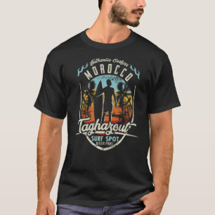 Camiseta Surf de Marruecos Vintage Retro Surfer Taghazou