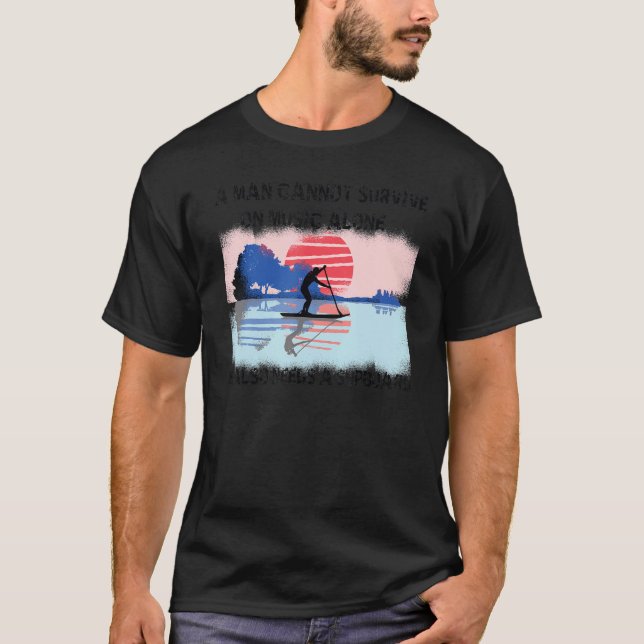 Camiseta Surf de música SUP y guitarra (Anverso)