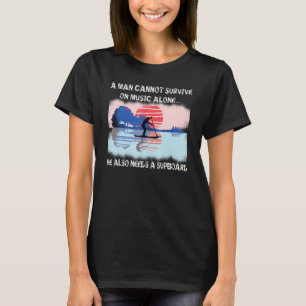 Camiseta Surf de música SUP y guitarra