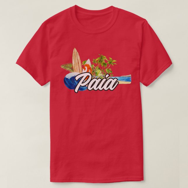 Camiseta Surf de Paia (Diseño del anverso)