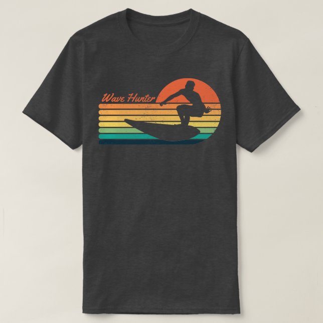 Camiseta Surf de surf Retro Wave Hunter 1 (Diseño del anverso)