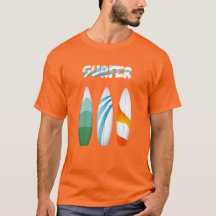 Surf de verano en tabla de surf