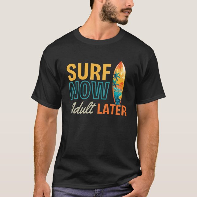 Camiseta Surf divertida diciendo la vida en la playa Ola de (Anverso)