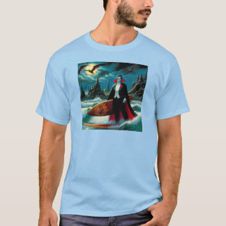Camiseta surf dracula halloween
