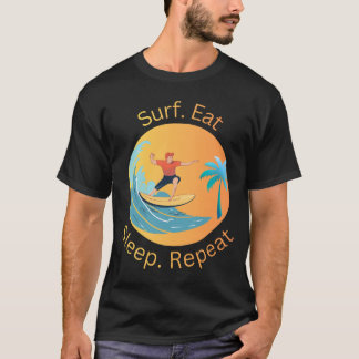 Camiseta Surf Eat Sleep Repeat