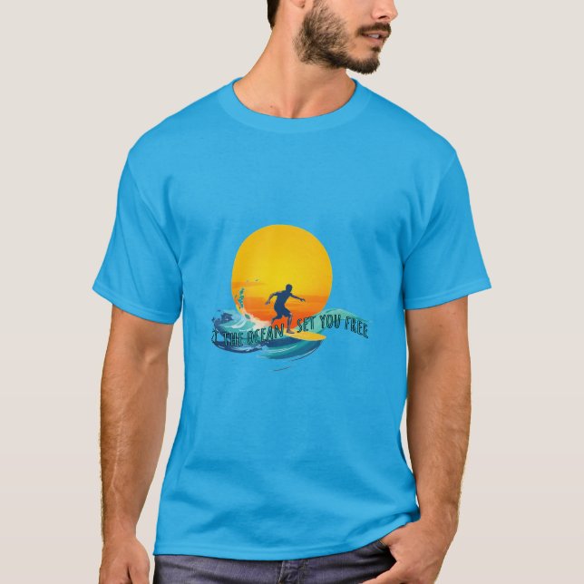 Camiseta Surf : El océano te libera (Anverso)