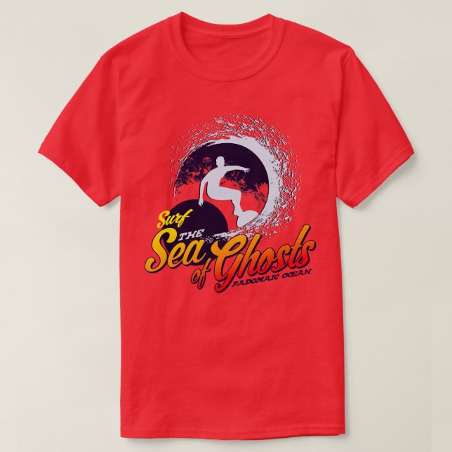 Camiseta Surf en el mar de fantasmas (Diseño del anverso)