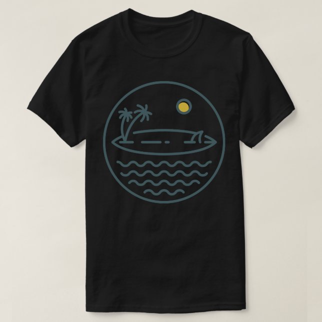 Camiseta Surf en verano (Diseño del anverso)