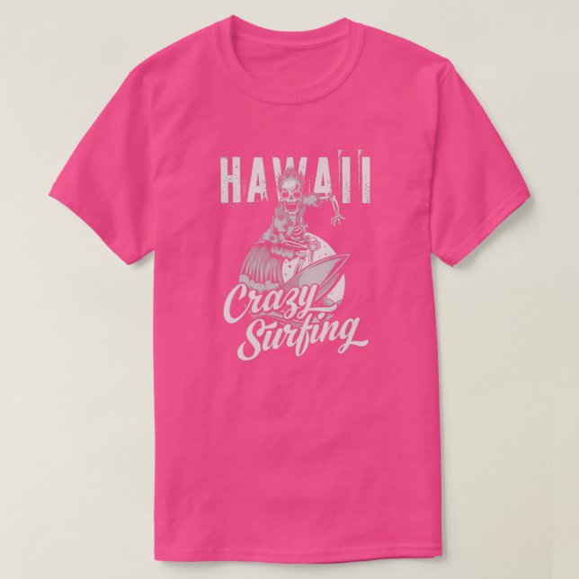 Camiseta Surf Hawaii Crazy (Diseño del anverso)