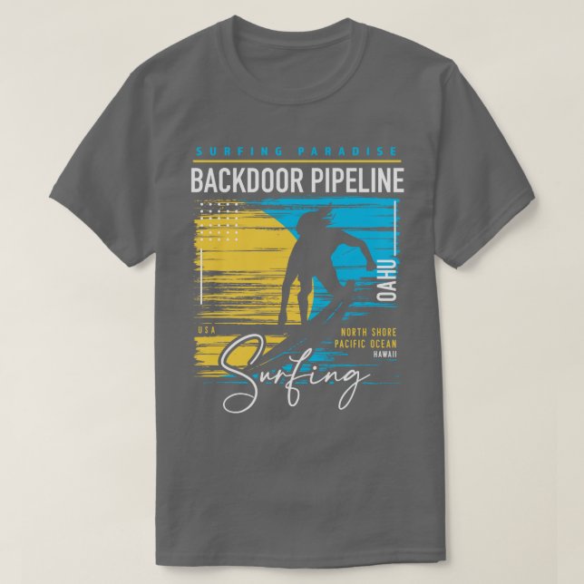 Camiseta Surf Hawaii Oahu (Diseño del anverso)
