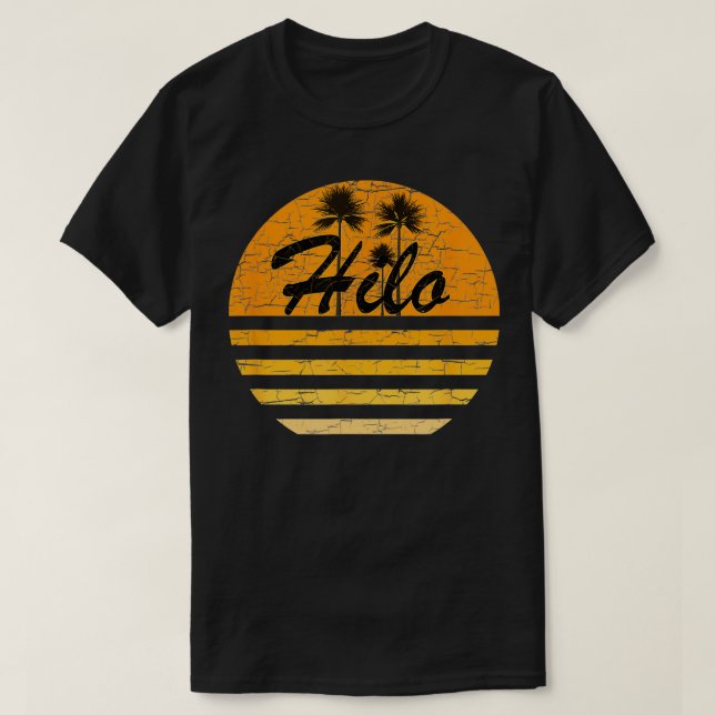 Camiseta Surf Hilo Hawaii Vintage Retro 70 (Diseño del anverso)