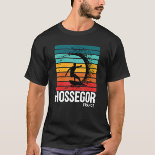 Camiseta Surf Hossegor Francia Playa Vintage Retro Surfing