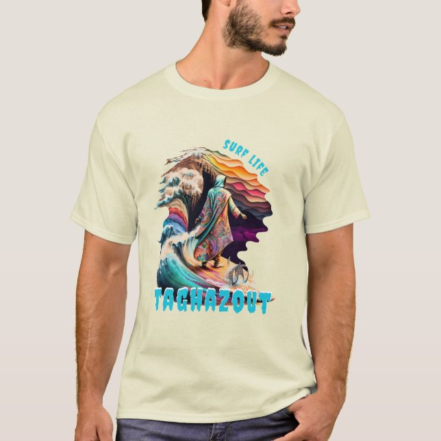 Camiseta Surf Life - diseño de marruecos (Anverso)