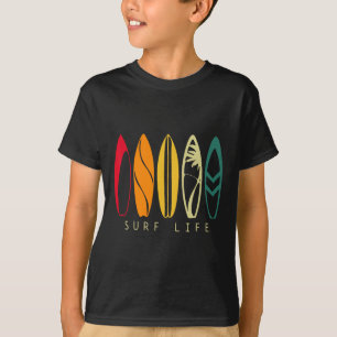 Camiseta Surf Life Surfing Vintage Retro Surfboard Surfero