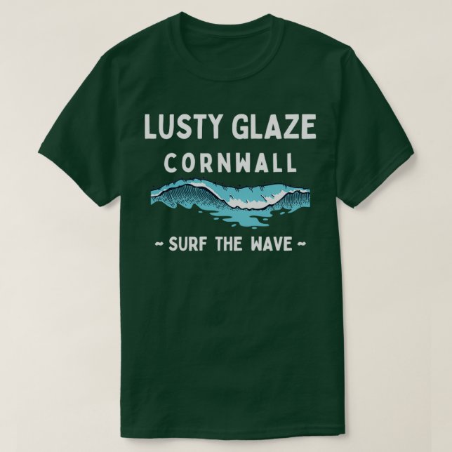 Camiseta Surf Lusty Glaze Cornwall Surf (Diseño del anverso)