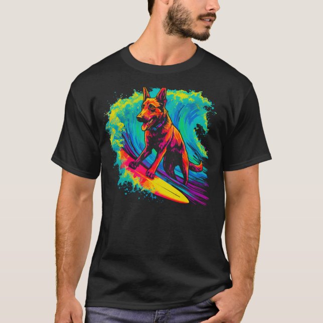 Camiseta Surf Malinois (Anverso)