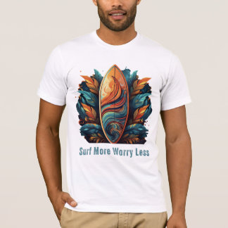 Camiseta Surf Más Preocupación Menos