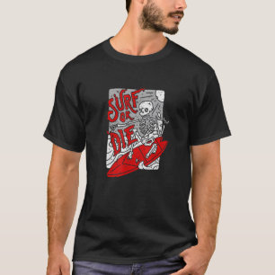Camiseta Surf O Morir Gótico Satánico Tarot Gótico Bruja Oc