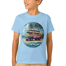 Surf o nada Groovy Retro Hippie Surfista Autobús d
