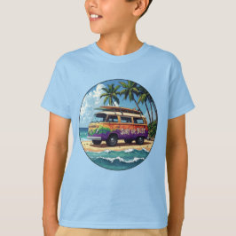 Camiseta Surf o nada Groovy Retro Hippie Surfista Autobús d