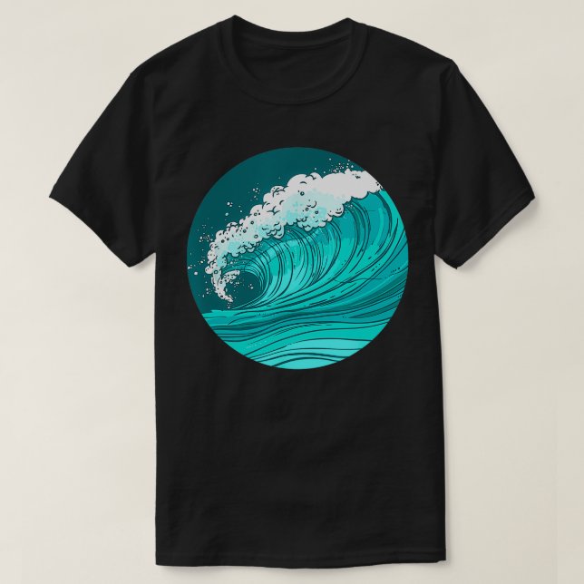 Camiseta Surf Ocean Sea Wave Surf (Diseño del anverso)