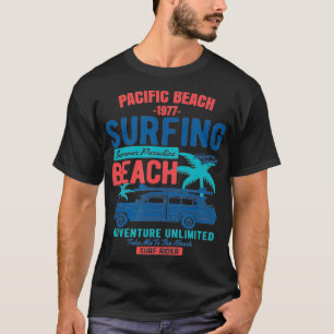 Camiseta Surf Pacific Beach California de estilo vintage
