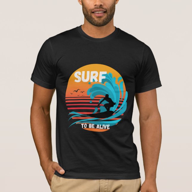 Camiseta Surf Para Estar Vivo (Anverso)