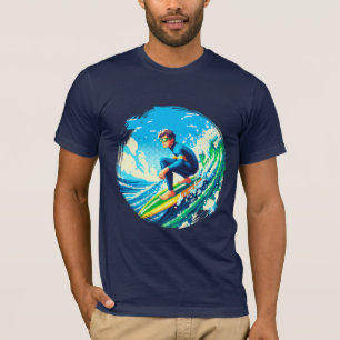 Camiseta Surf Pixel art T-Shirt