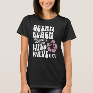 Camiseta Surf Recuerdos California Ocean Beach Wild Wave Su