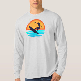 Camiseta Surf Retro Sunset _ Viajes de playa de época
