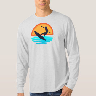 Camiseta Surf Retro Sunset _ Viajes de playa de época
