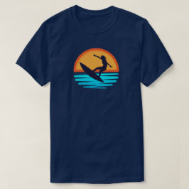 Camiseta Surf Retro Sunset _ Viajes de playa de época