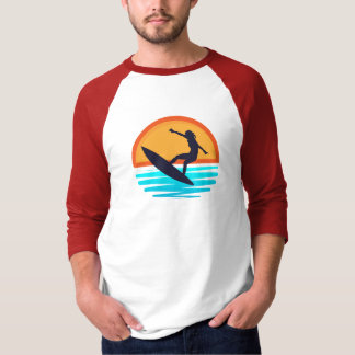 Camiseta Surf Retro Sunset _ Viajes de playa de época