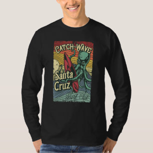 Camiseta Surf retro vintage Octopus Surfboard California Sa