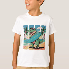 Camiseta Surf Rex - Dino en las olas