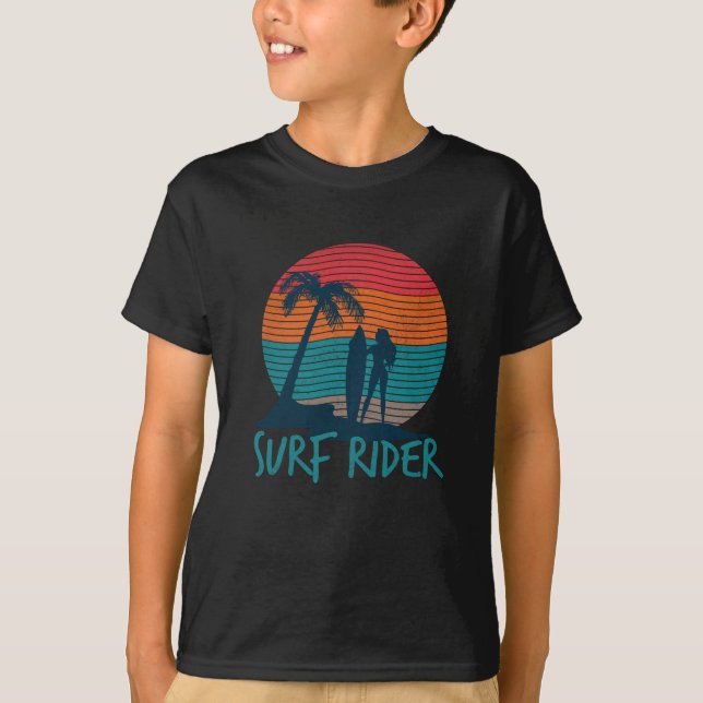 Camiseta Surf Rider-Riding the waves-surfing-Big wave (Anverso)