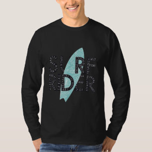 Camiseta Surf Rider Typography Surfboard ummer Cotes Surf