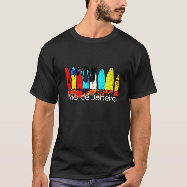Camiseta Surf Rio de Janeiro Brasil Hombres Mujeres Niños (Anverso)