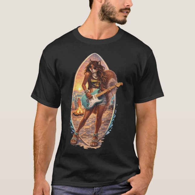 Camiseta Surf Rock Squirrel (Anverso)